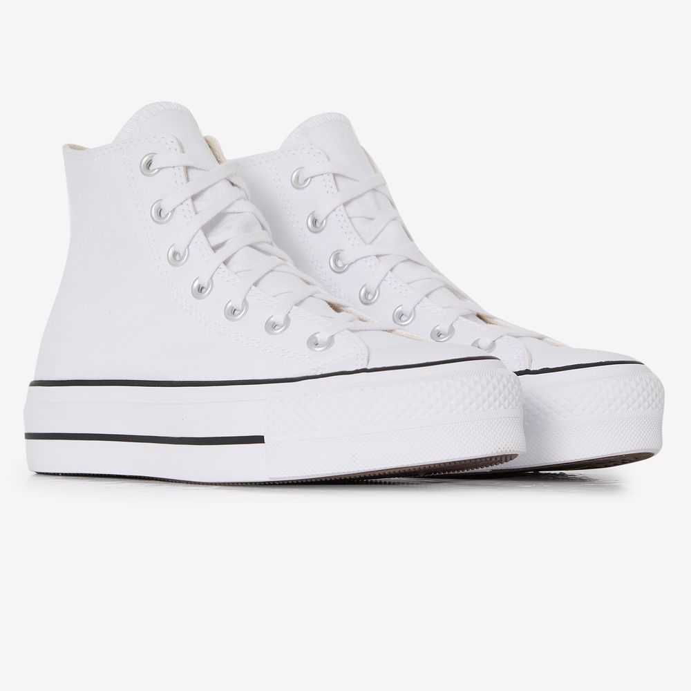 Converse Chuck Taylor Lift Hi - Blanc/noir