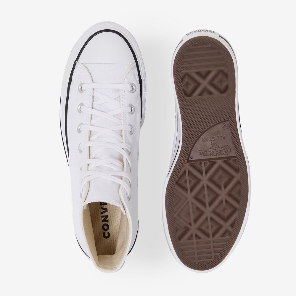 Converse Chuck Taylor Lift Hi - Blanc/noir