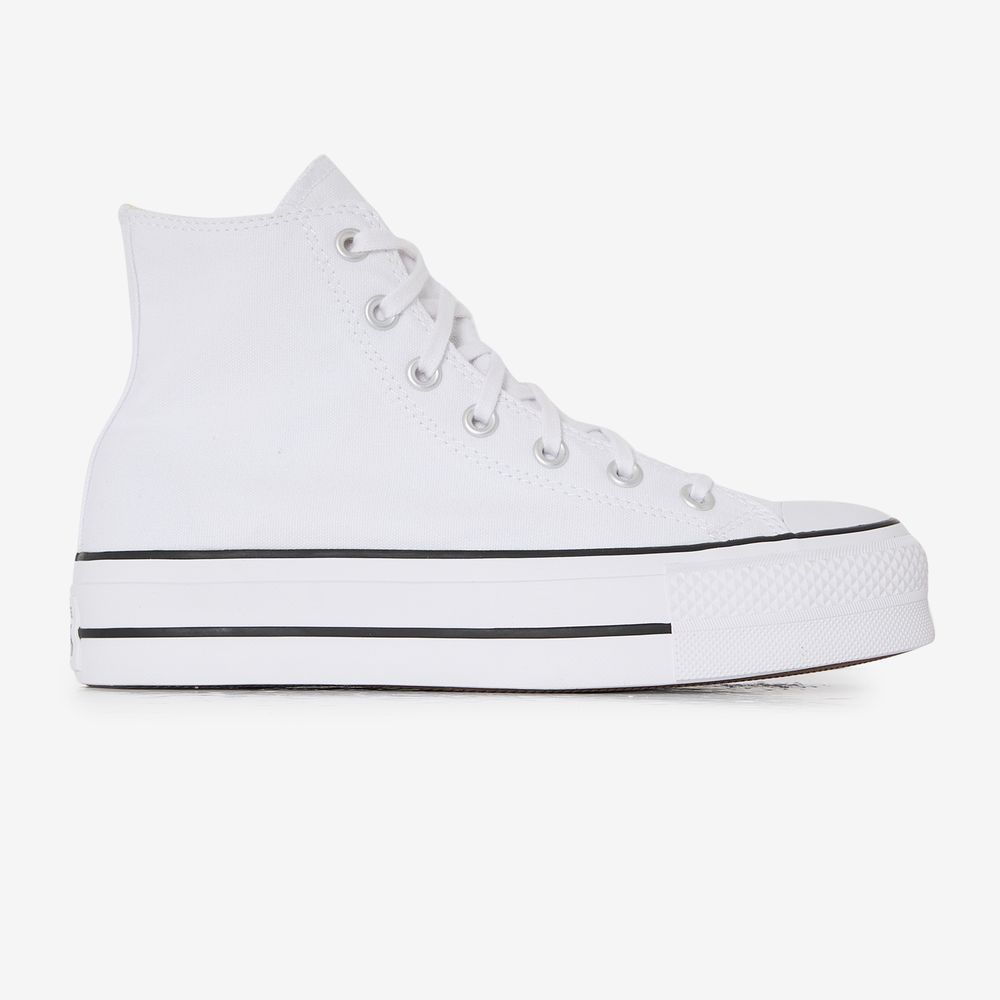 Converse Chuck Taylor Lift Hi - Blanc/noir