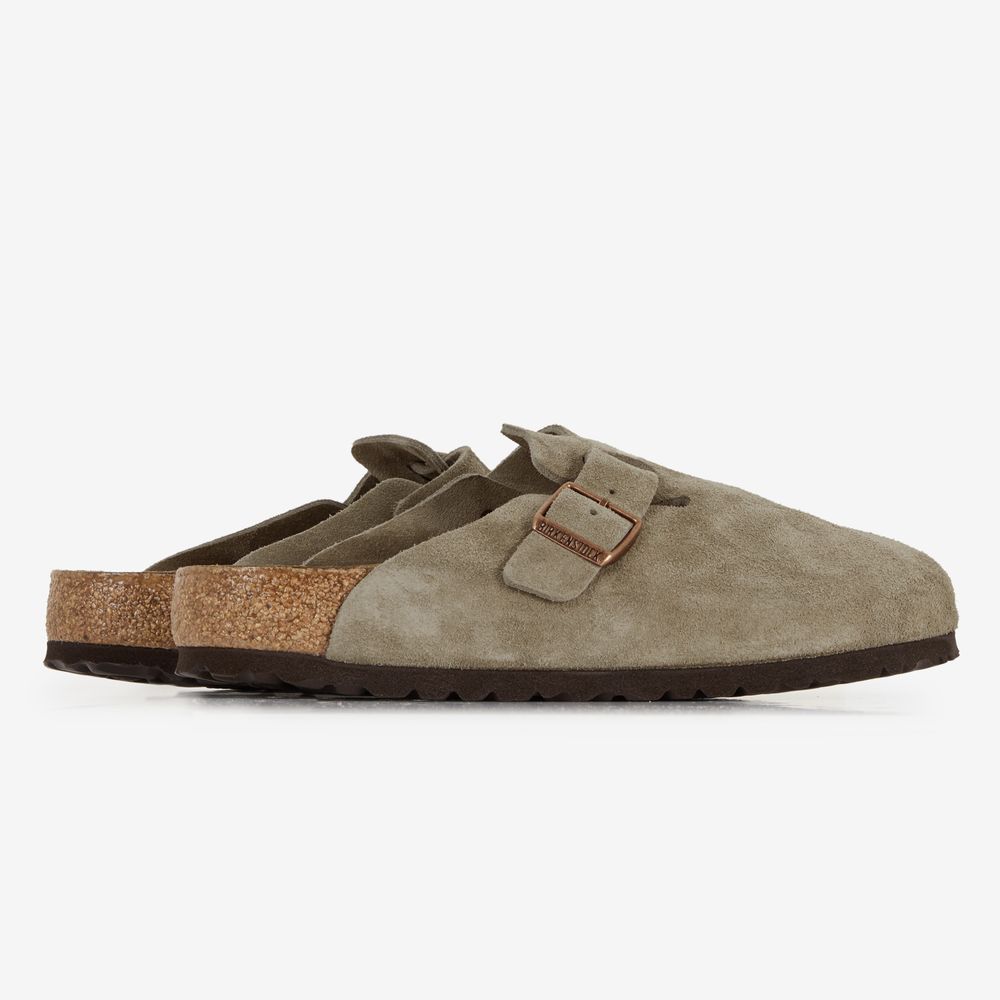 Birkenstock Boston Suede Taupe - Taupe