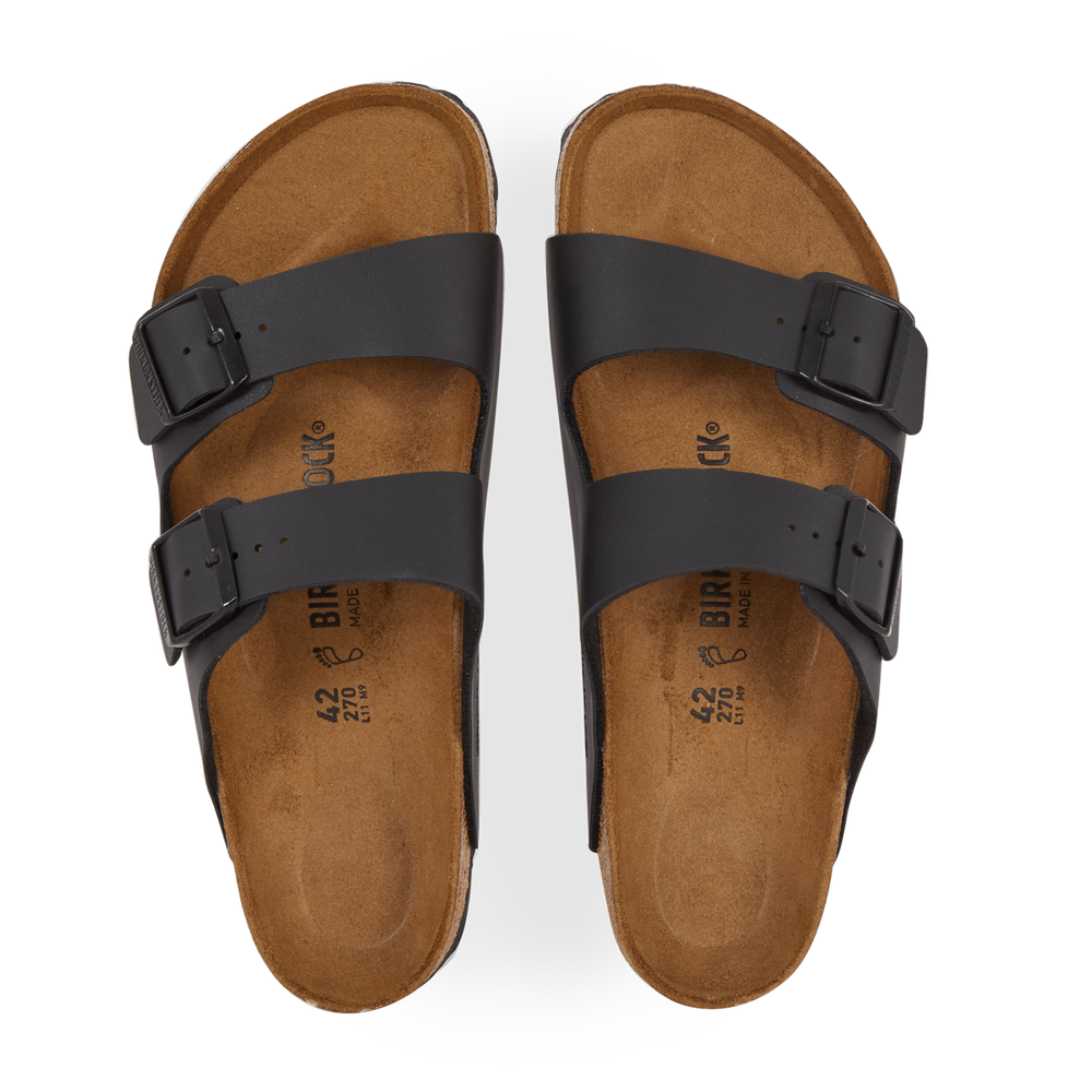 Birkenstock Arizona Birko Flor - Noir/beige