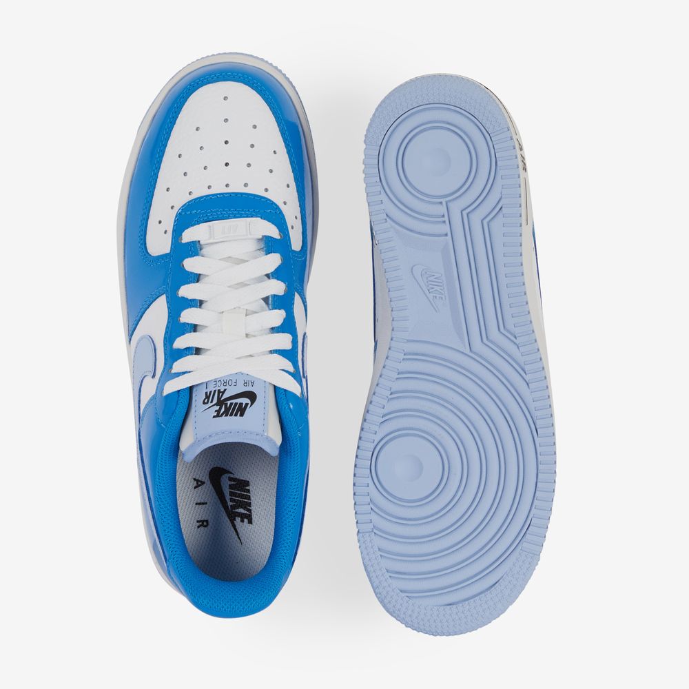 Nike Air Force 1 Low Patent - Bleu/beige