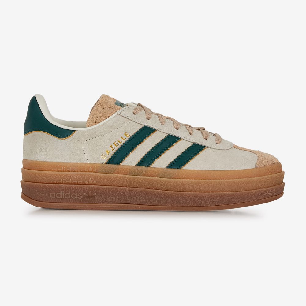 Adidas Originals Gazelle Bold - Beige/vert