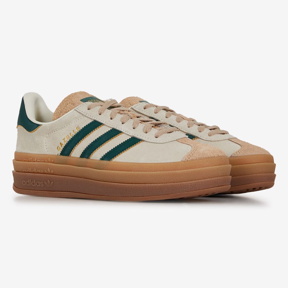 Adidas Originals Gazelle Bold - Beige/vert