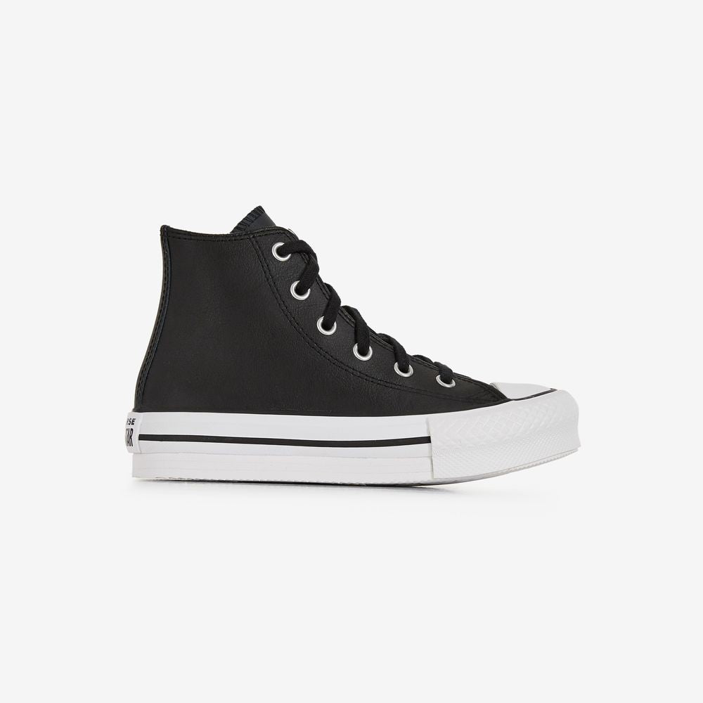 Converse Chuck Taylor All Star Eva Lift Hi Leathe - Noir/blanc