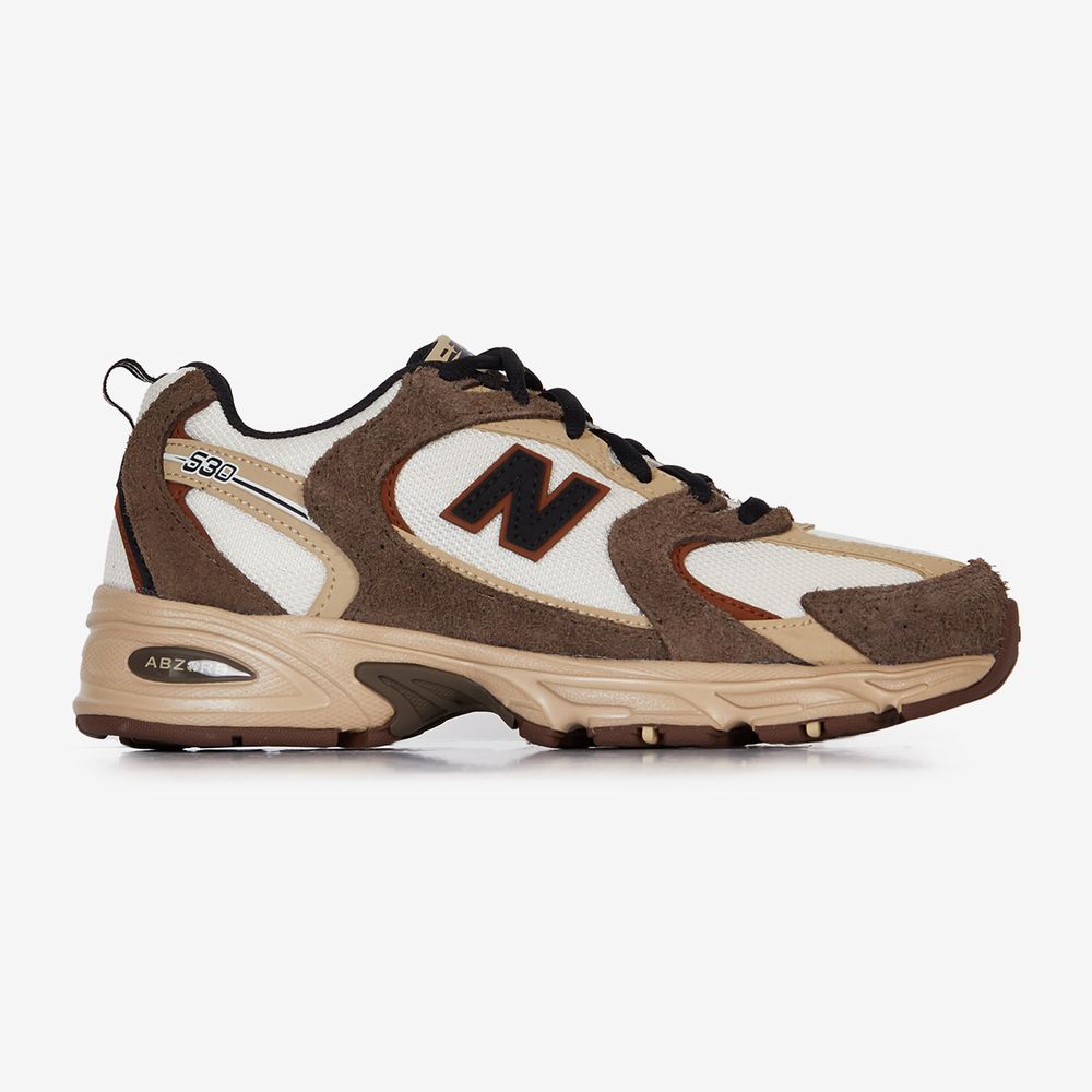 New Balance 530 Suede - Blanc/marron