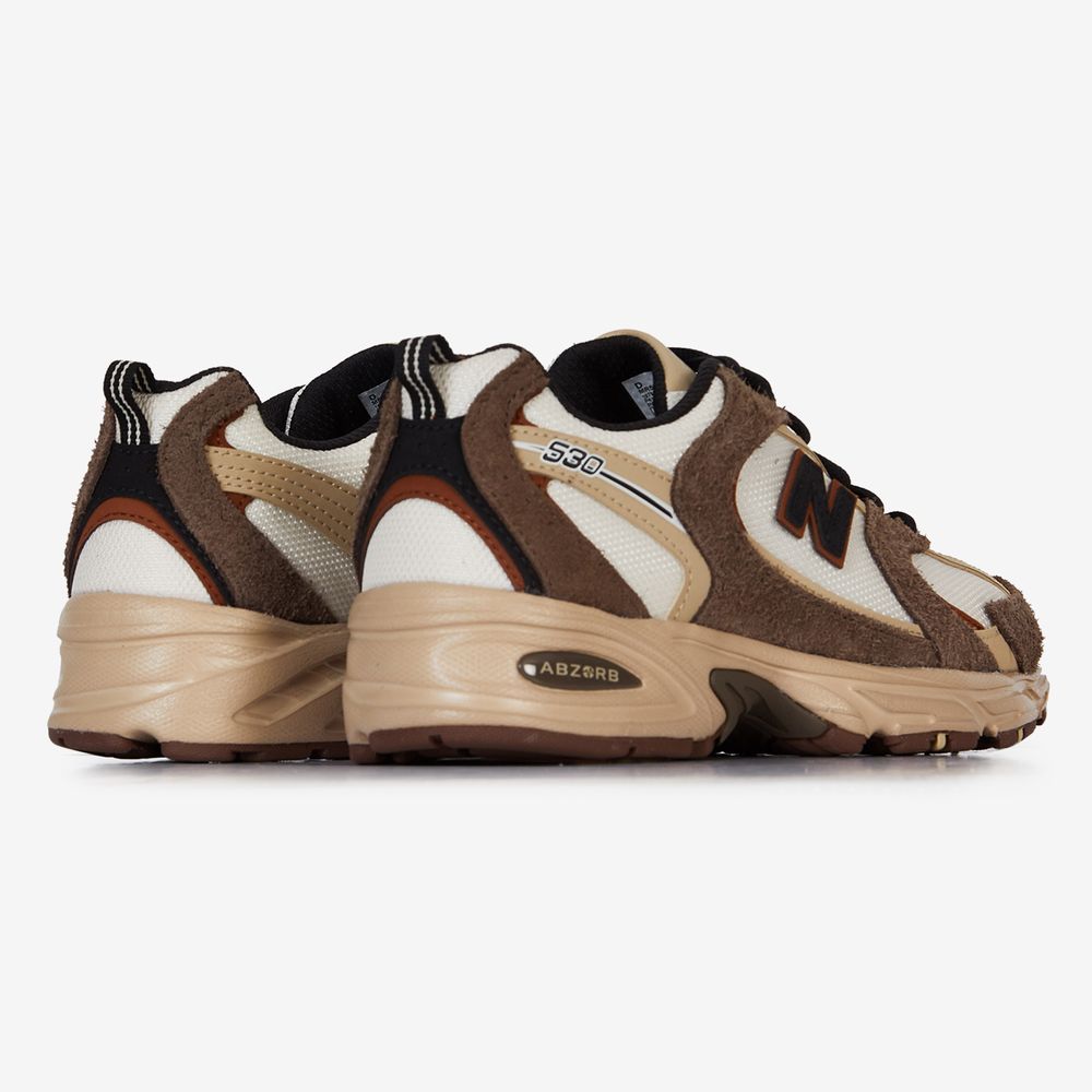 New Balance 530 Suede - Blanc/marron