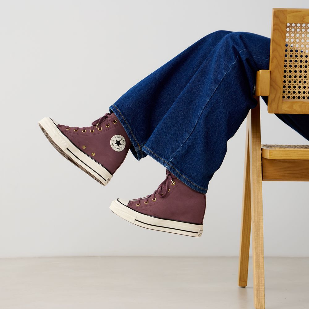 Converse Chuck Taylor All Star Wedge Suede - Marron