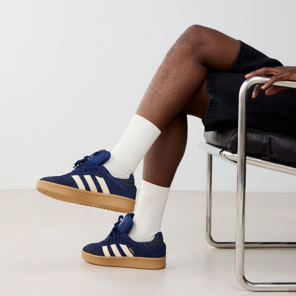 Adidas Originals Samba XLG Suede - Marine/blanc