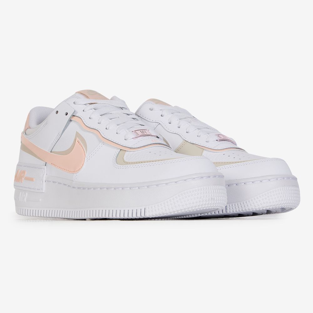 Nike Air Force 1 Shadow - Blanc/corail