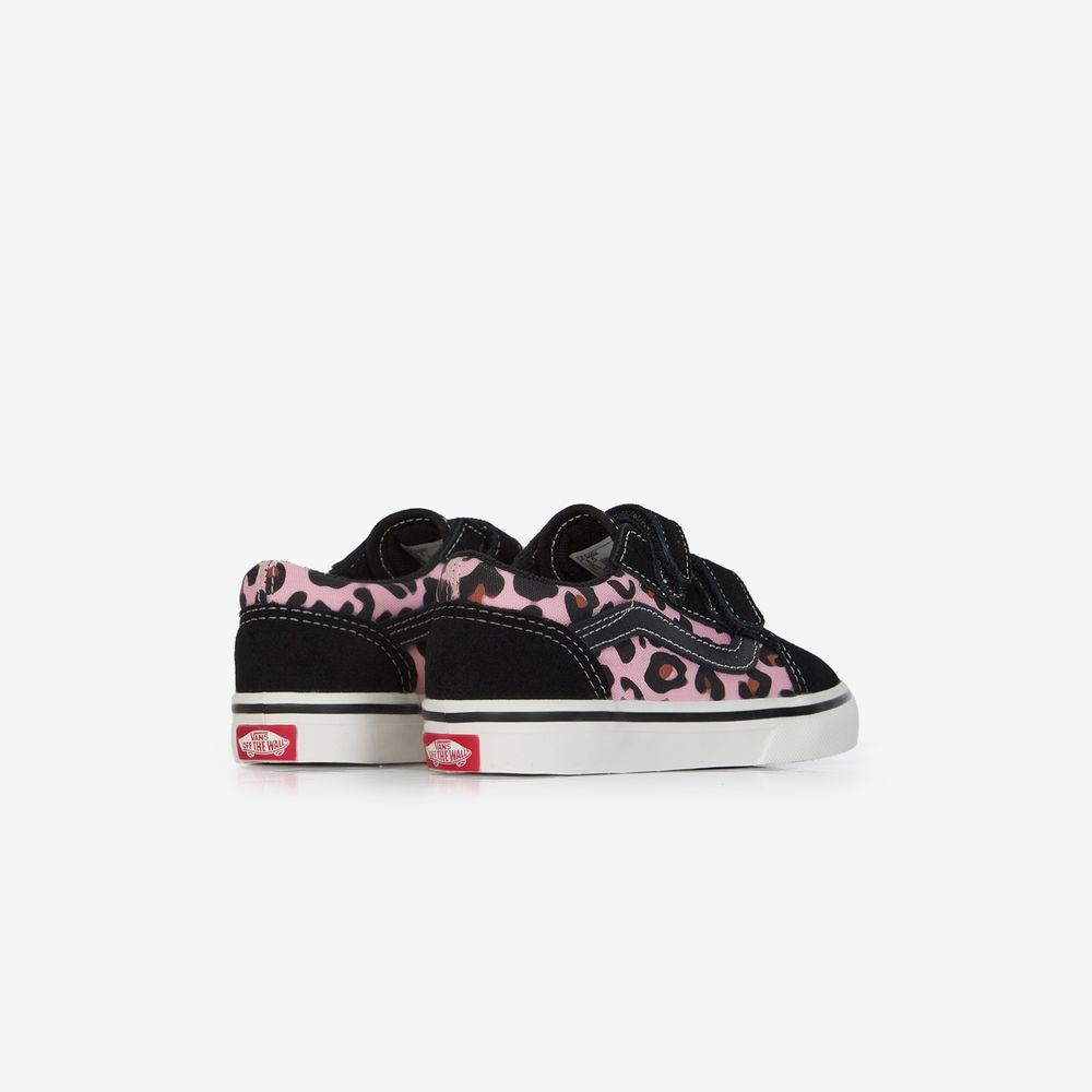 Vans Old Skool V Leopard - Noir/rose