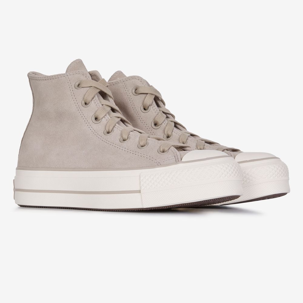 Converse Chuck Taylor Lift Hi Suede - Beige
