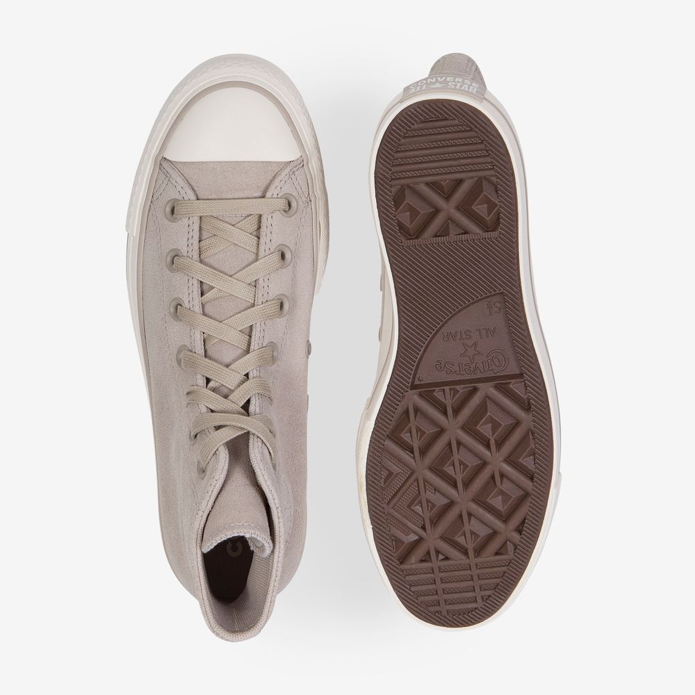 Converse Chuck Taylor Lift Hi Suede - Beige
