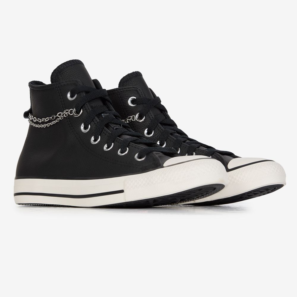 Converse Chuck Taylor Hi Leather Chain - Noir