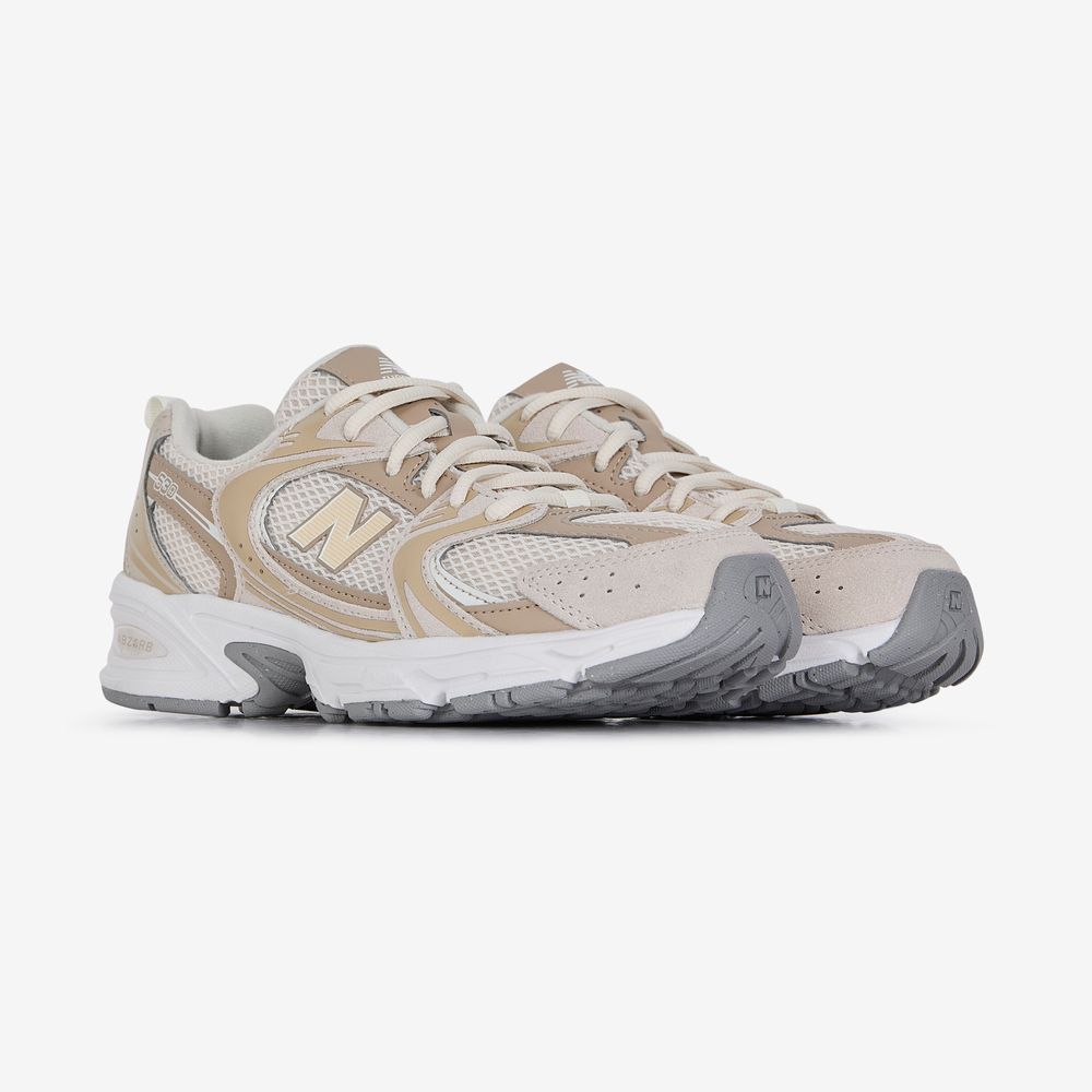 New Balance 530 Suede - Beige/blanc