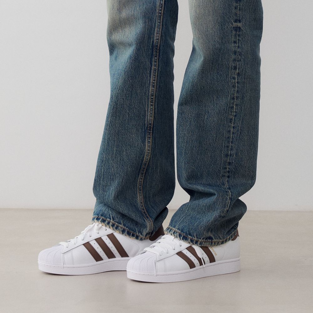 Adidas Originals Superstar - Blanc/marron