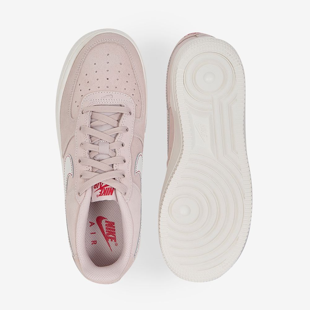 Nike Air Force 1 Low Suede - Rose/blanc