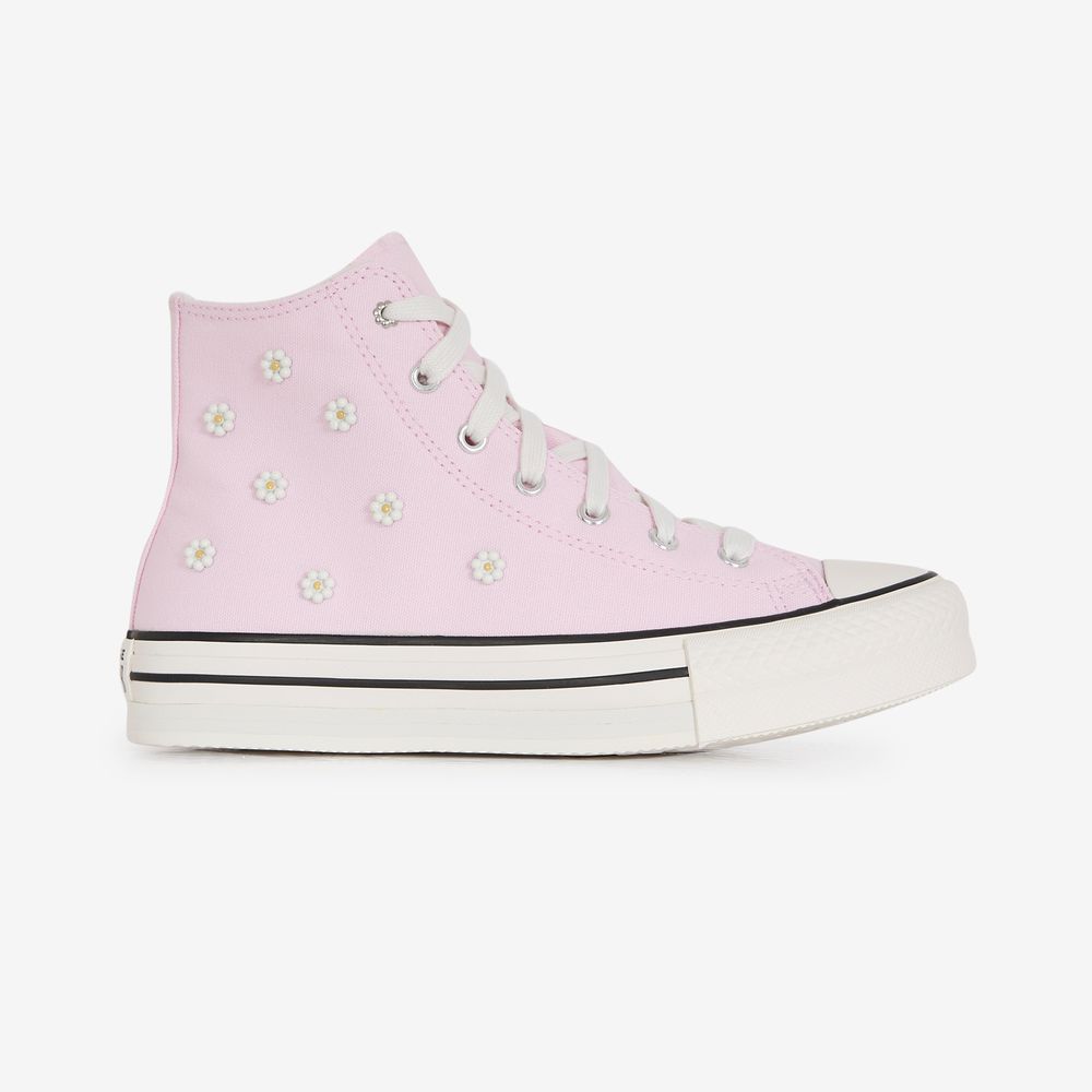 Converse Chuck Taylor Eva Lift Hi Beads - Rose/blanc