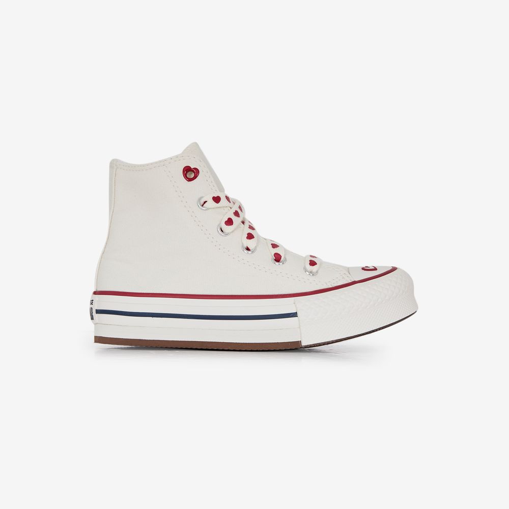 Converse Chuck Taylor Eva Lift Hi Valentine - Blanc/rouge