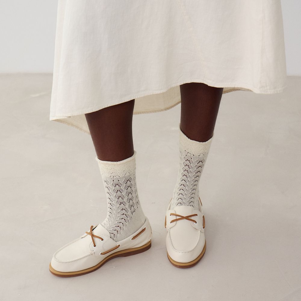 Timberland Classic Boat - Blanc