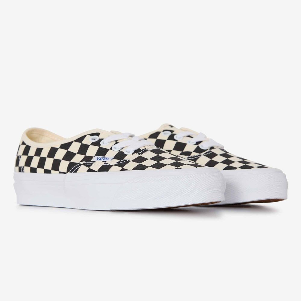 Vans Lx Authentic Check - Blanc/noir