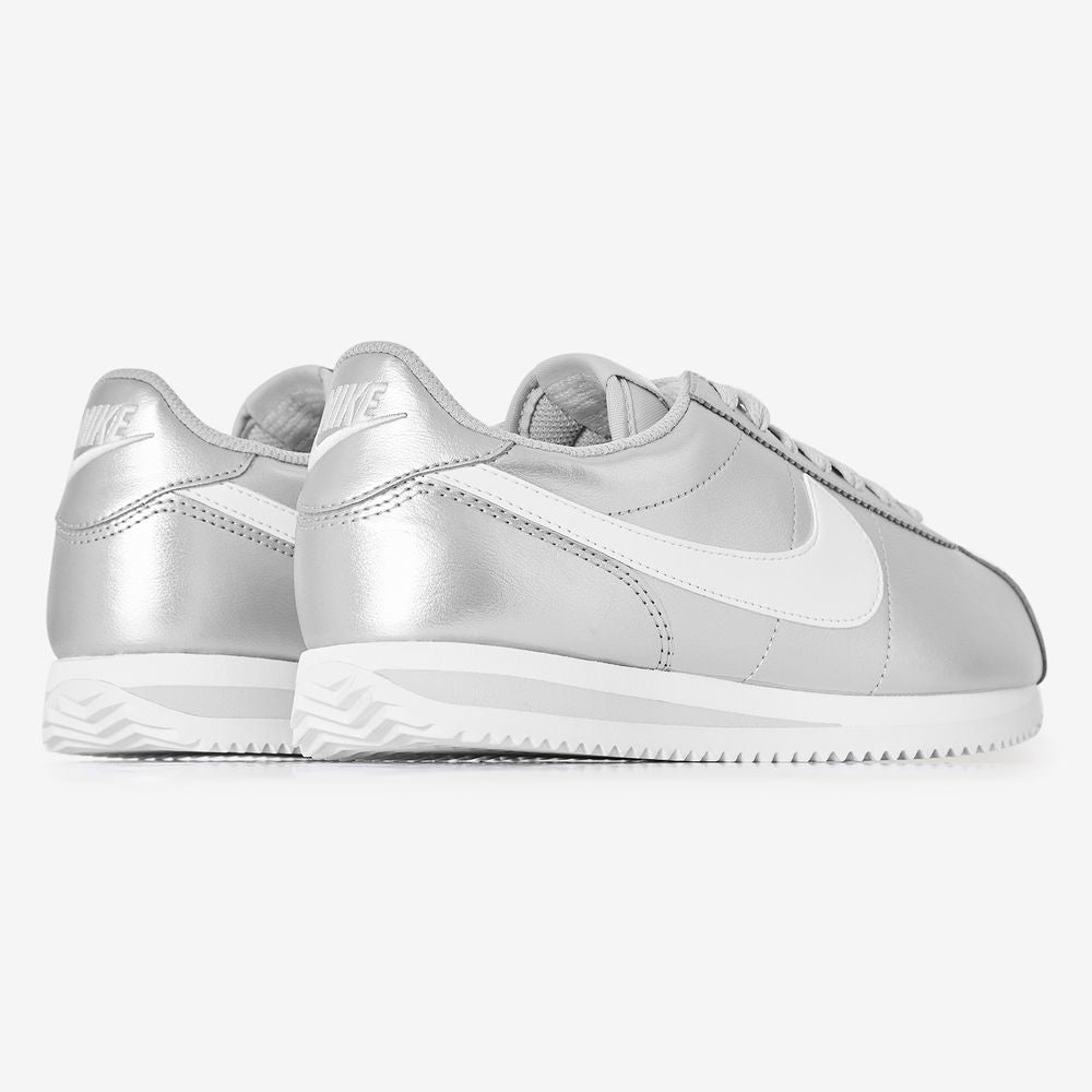 Nike Cortez Metallic - Argent/blanc