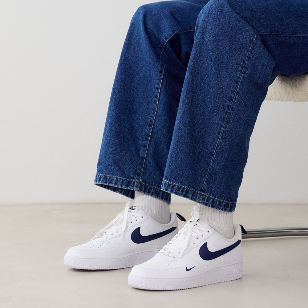 Nike Air Force 1 Low Mini Swoosh - Blanc/bleu