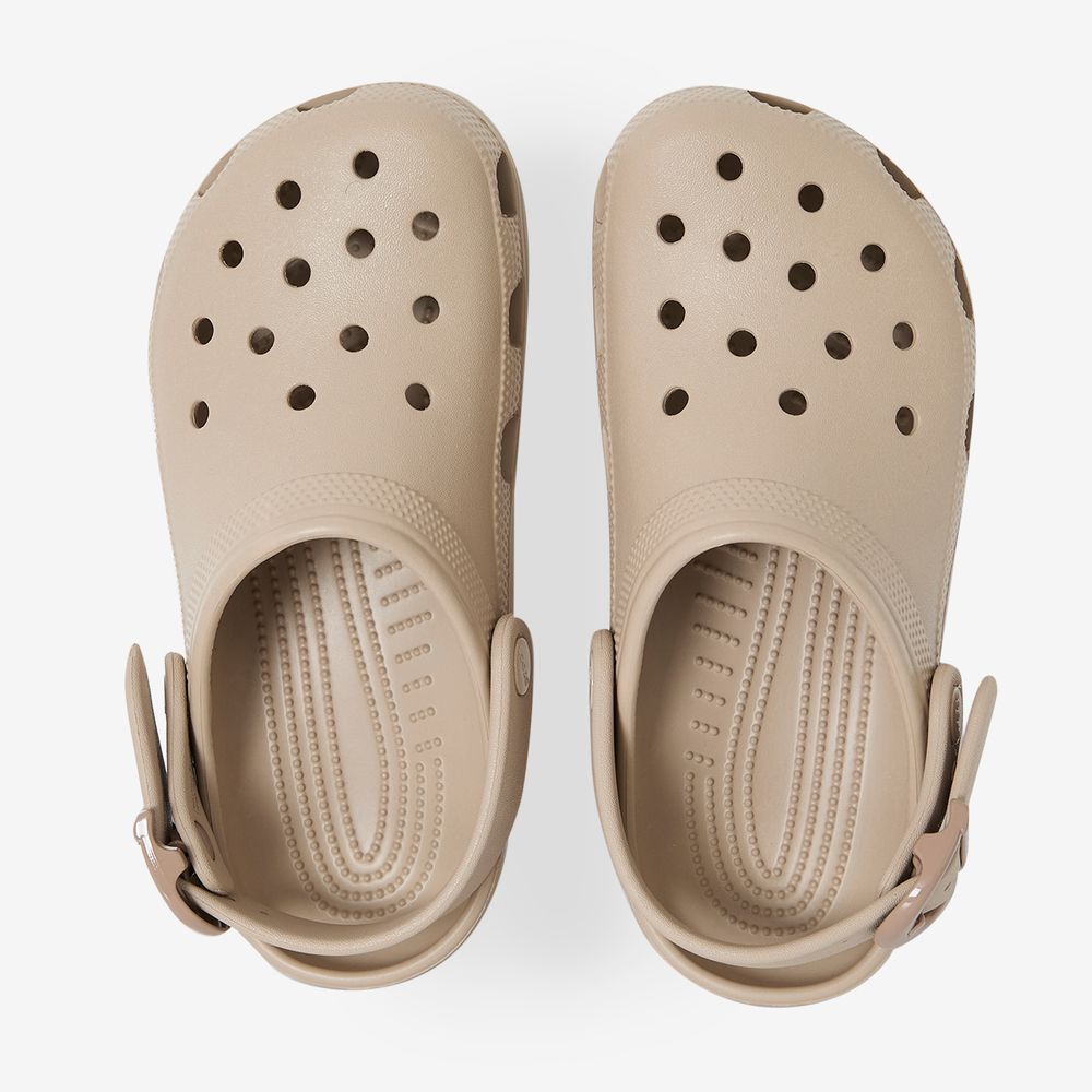 Crocs Classic Buckle Clog - Beige