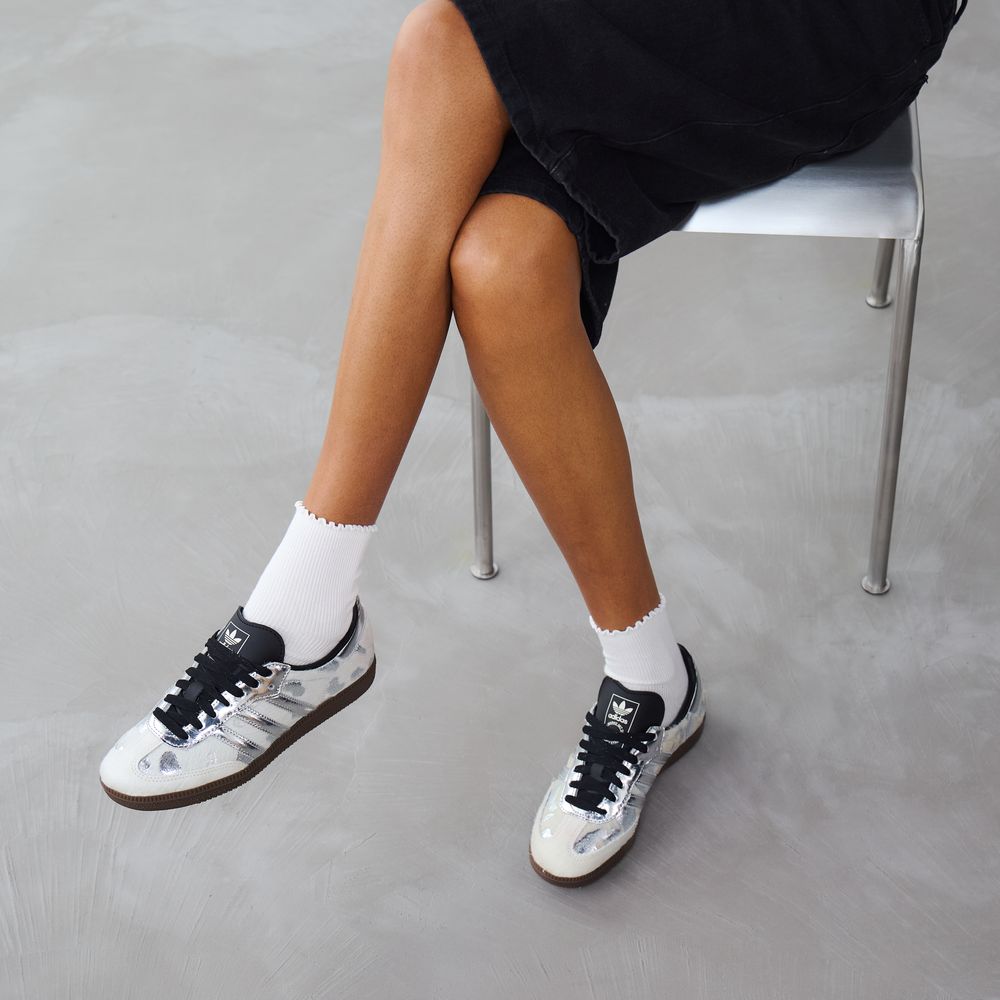 Adidas Originals Samba OG Metallic Pony Hair - Beige/argent