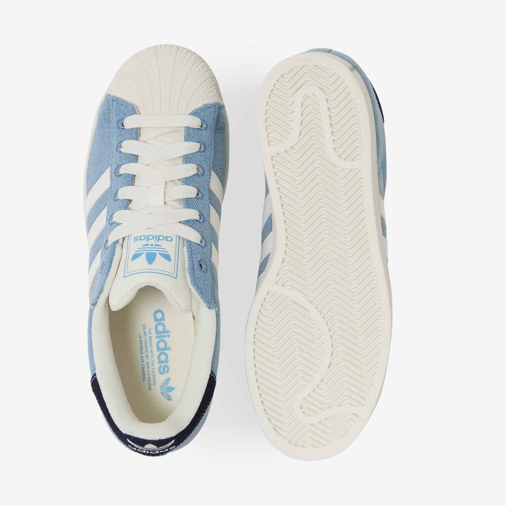 Adidas Originals Superstar II Denim - Bleu Ciel/beige