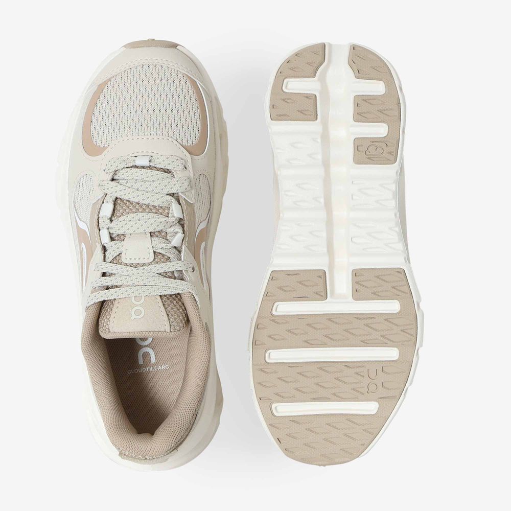 On Running Cloudtilt Arc - Beige/blanc