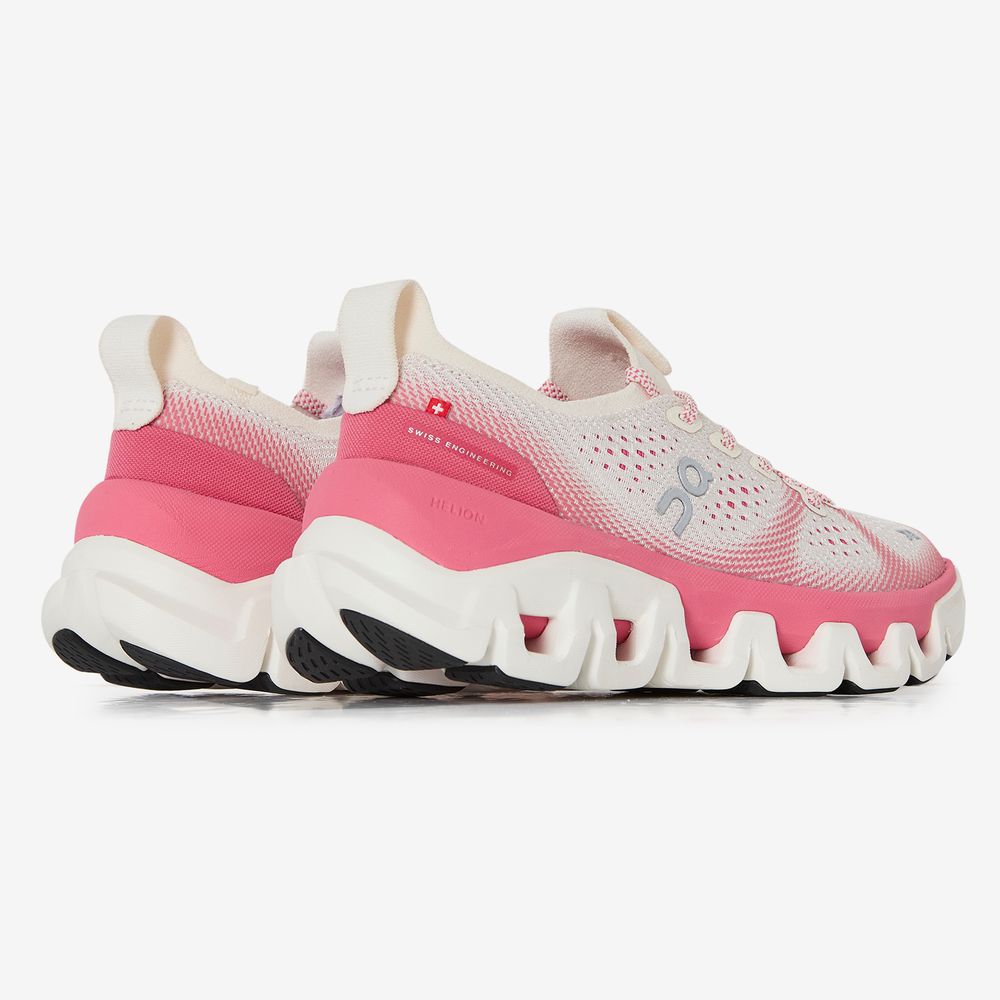 On Running Cloud X Tempo - Blanc/rose