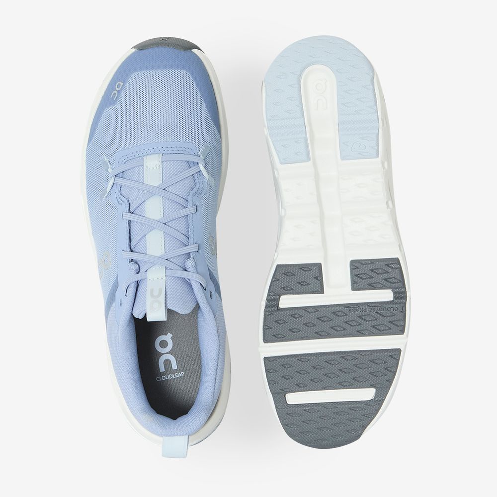On Running Cloudleap - Bleu/blanc