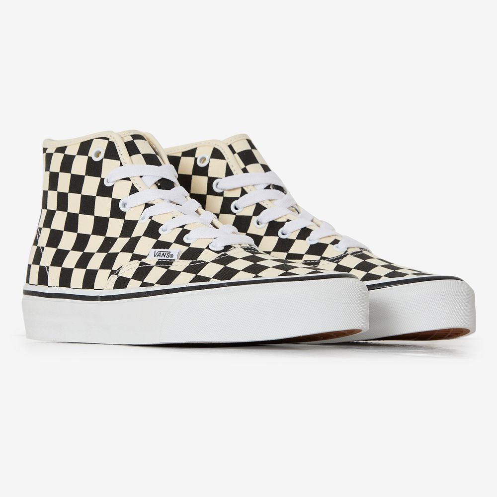Vans Authentic Hi 2.0 Checkerboard - Blanc/noir