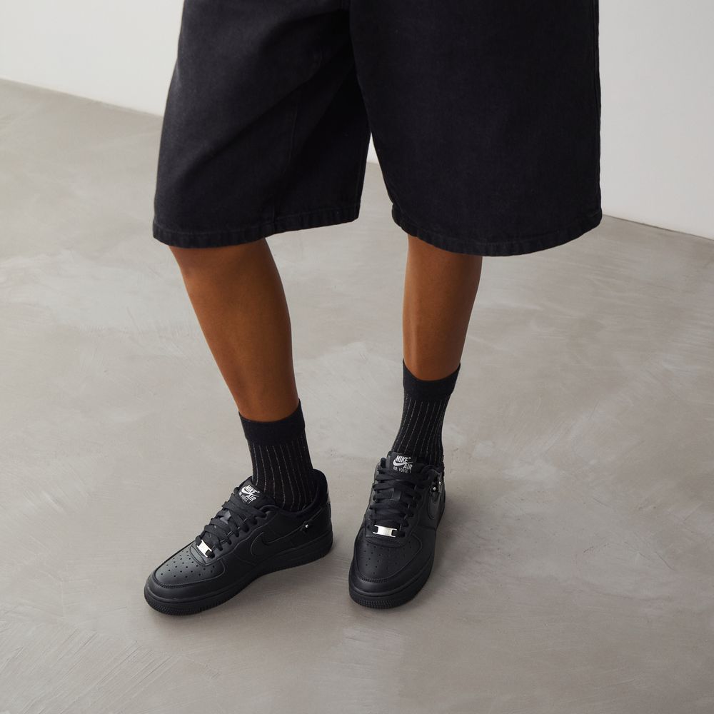 Nike Air Force 1 Low Florette - Noir/argent