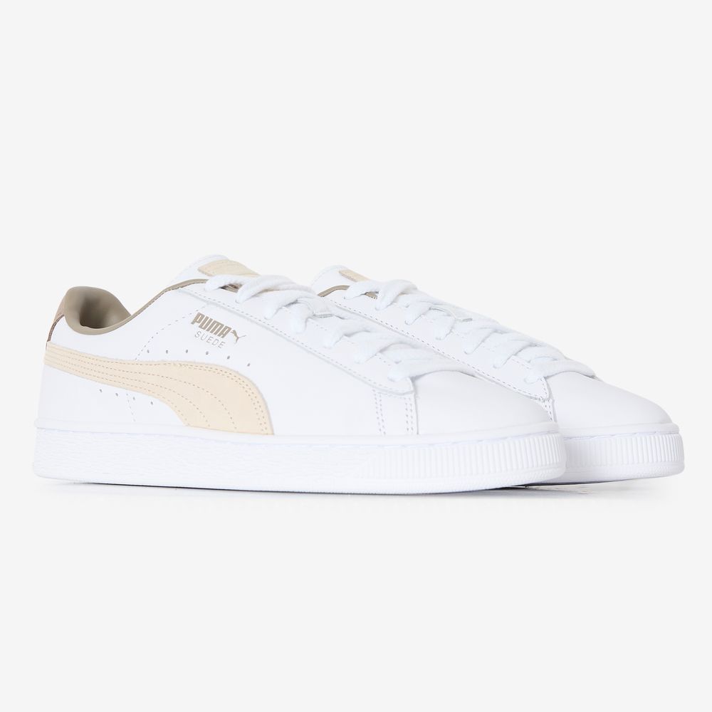 Puma Suede Leather - Blanc/marron