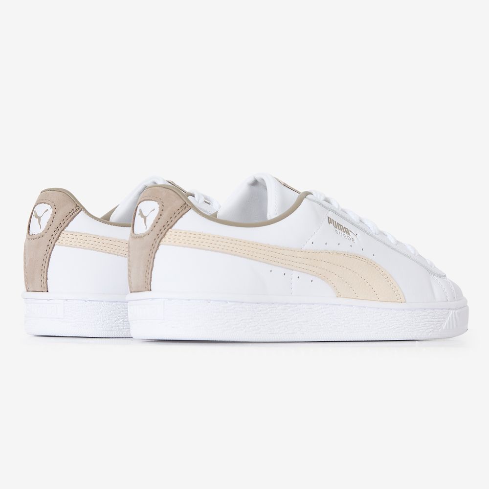 Puma Suede Leather - Blanc/marron