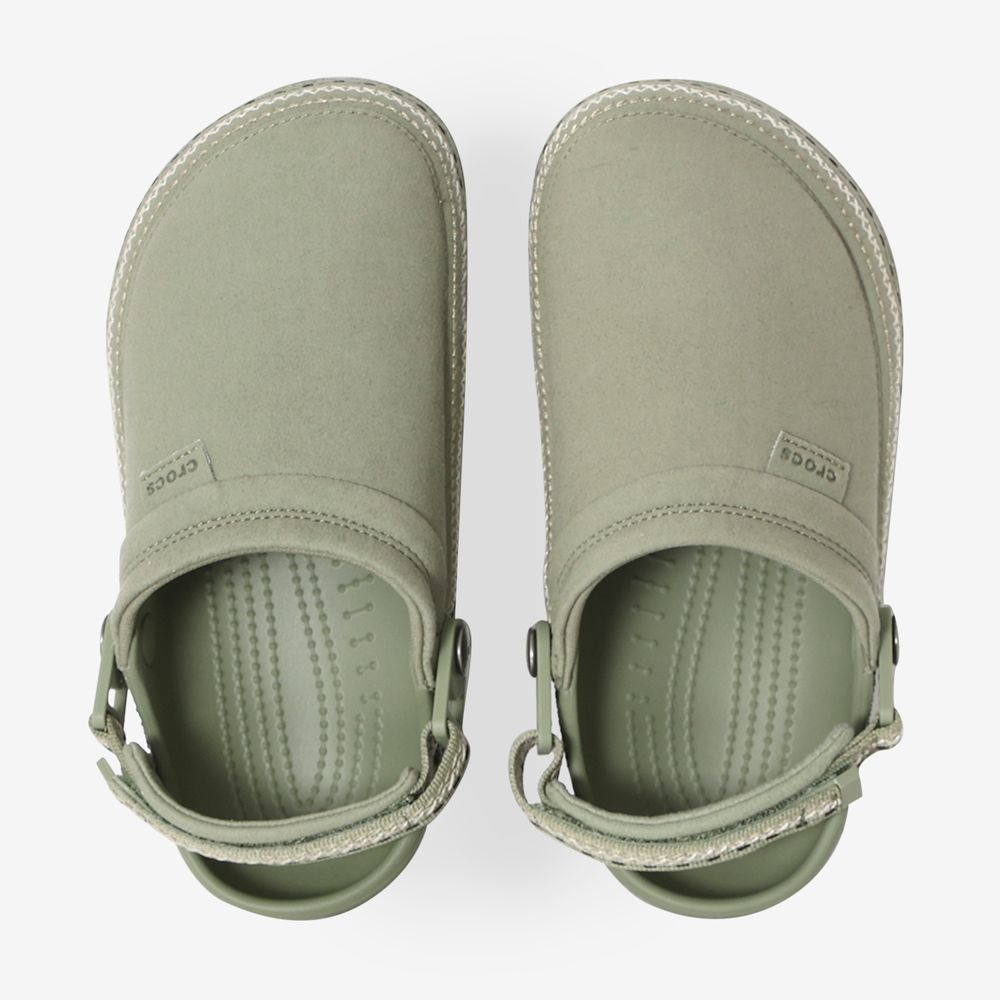 Crocs Crafted Vegan Suede Stich - Kaki