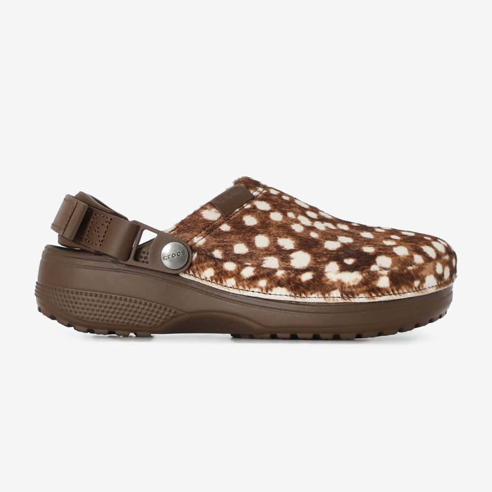 Crocs Classic Crafted Clog Pony Hair - Marron/blanc