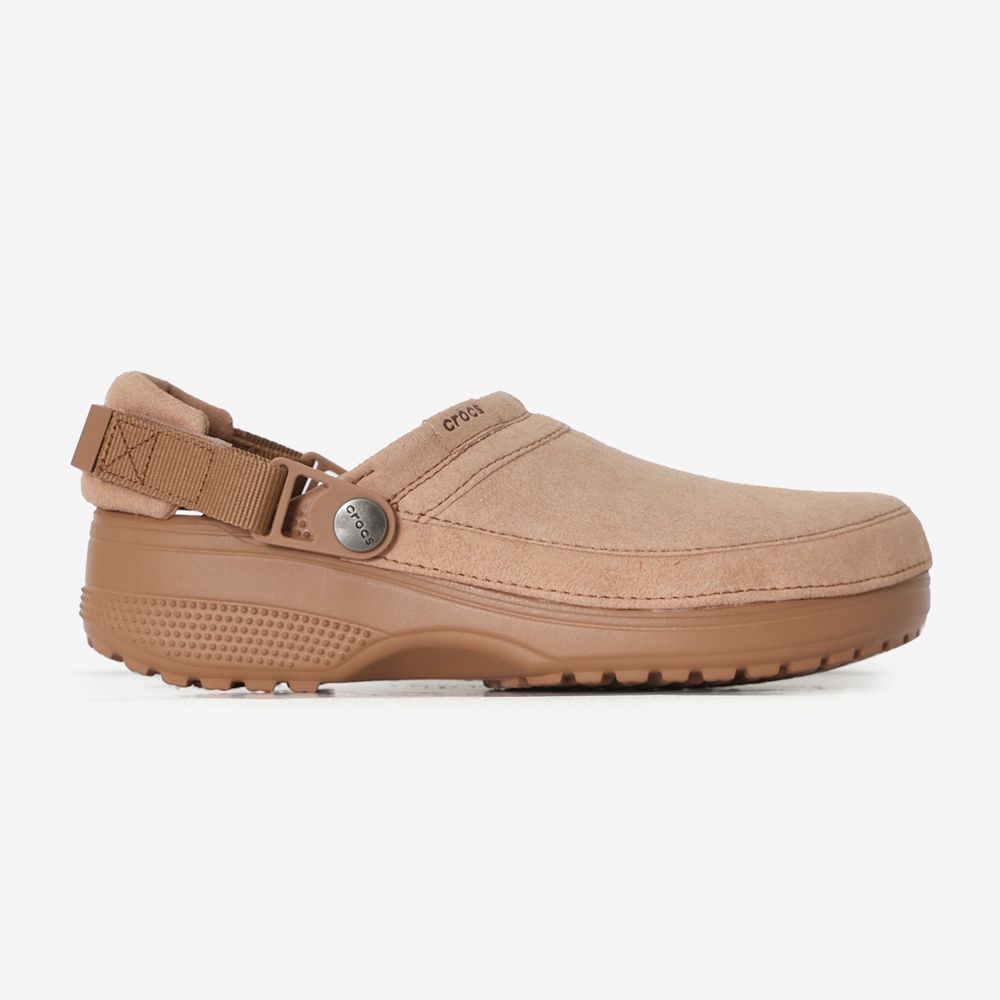 Crocs Classic Crafted Vegan Suede Clog - Marron