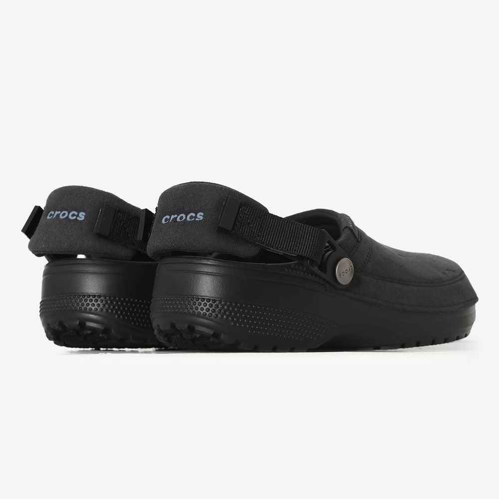 Crocs Classic Crafted Vegan Suede Clog - Noir