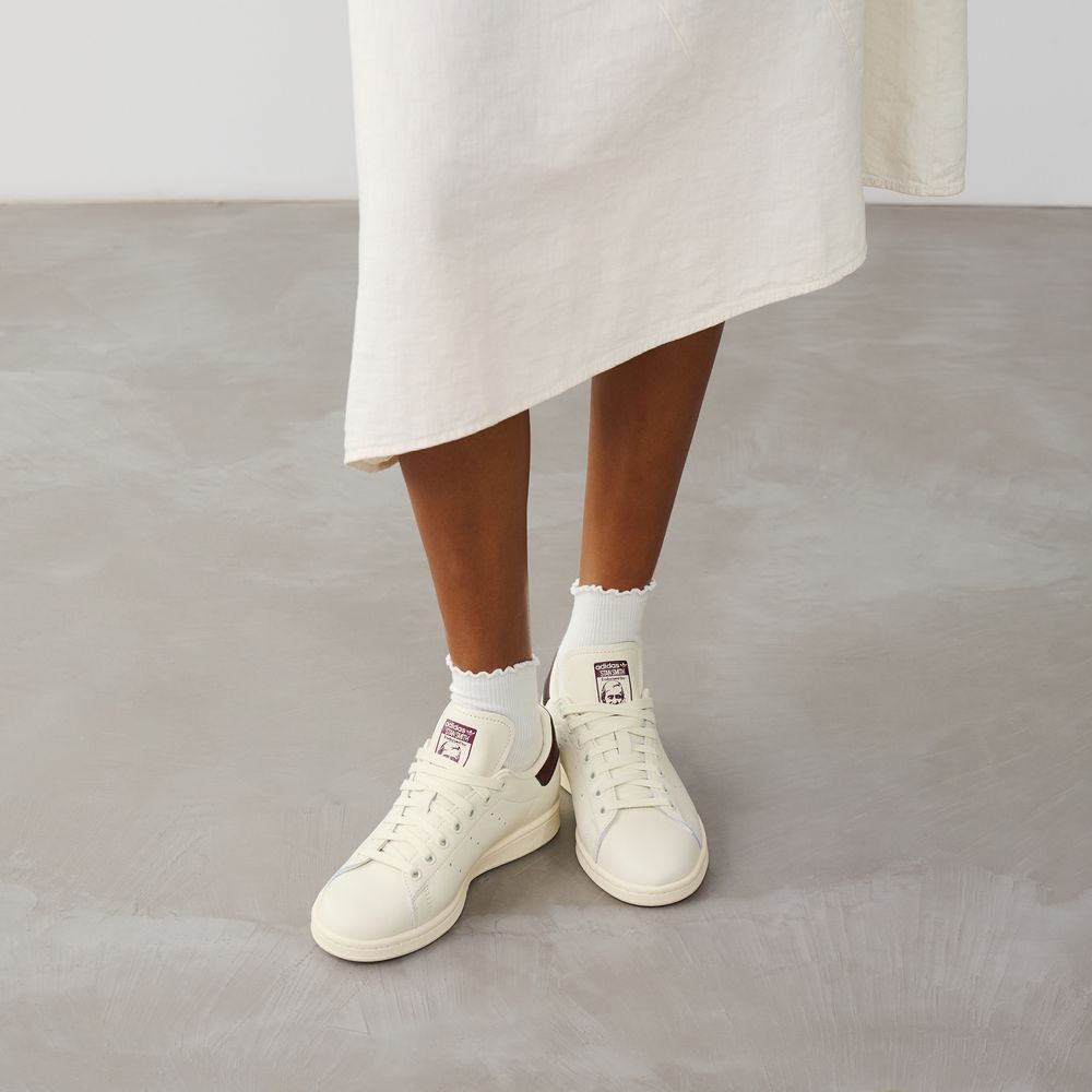 Adidas Originals Stan Smith - Beige/bordeaux