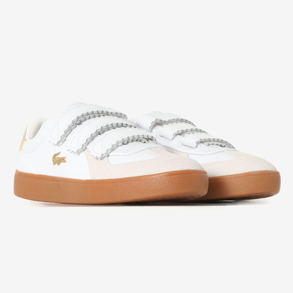 Lacoste Baseshot Strap - Blanc/or