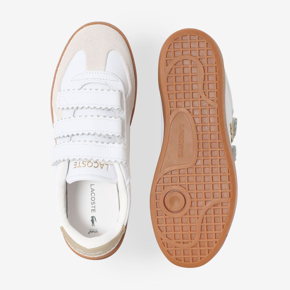 Lacoste Baseshot Strap - Blanc/or