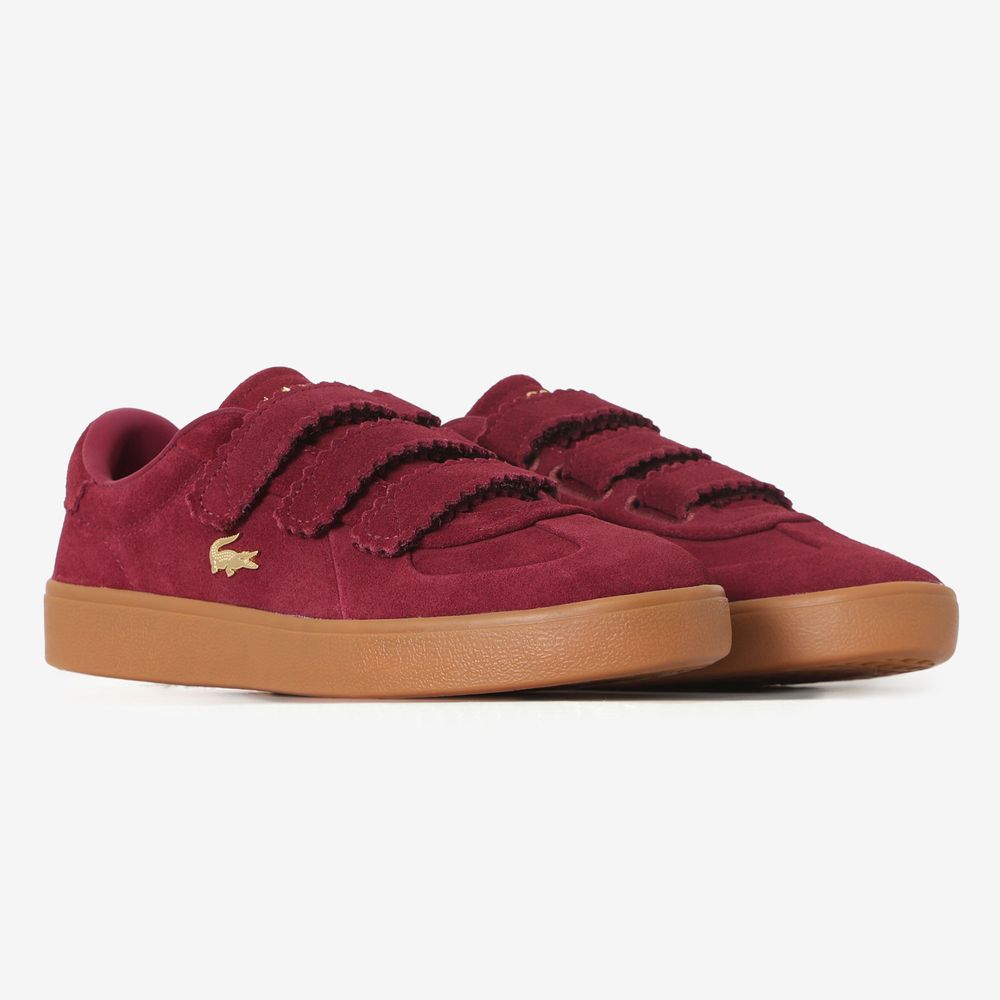 Lacoste Baseshot Strap Suede - Bordeaux