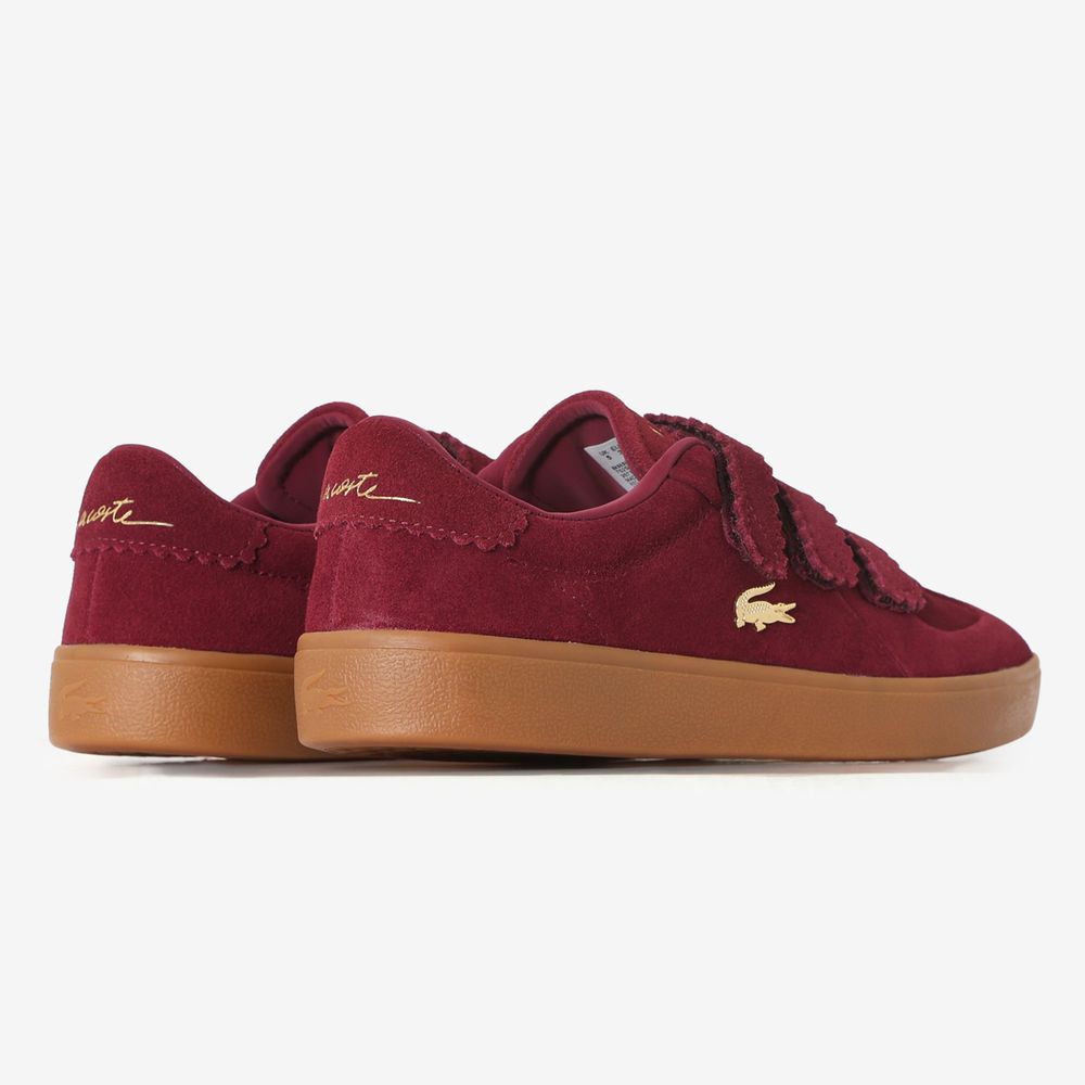 Lacoste Baseshot Strap Suede - Bordeaux