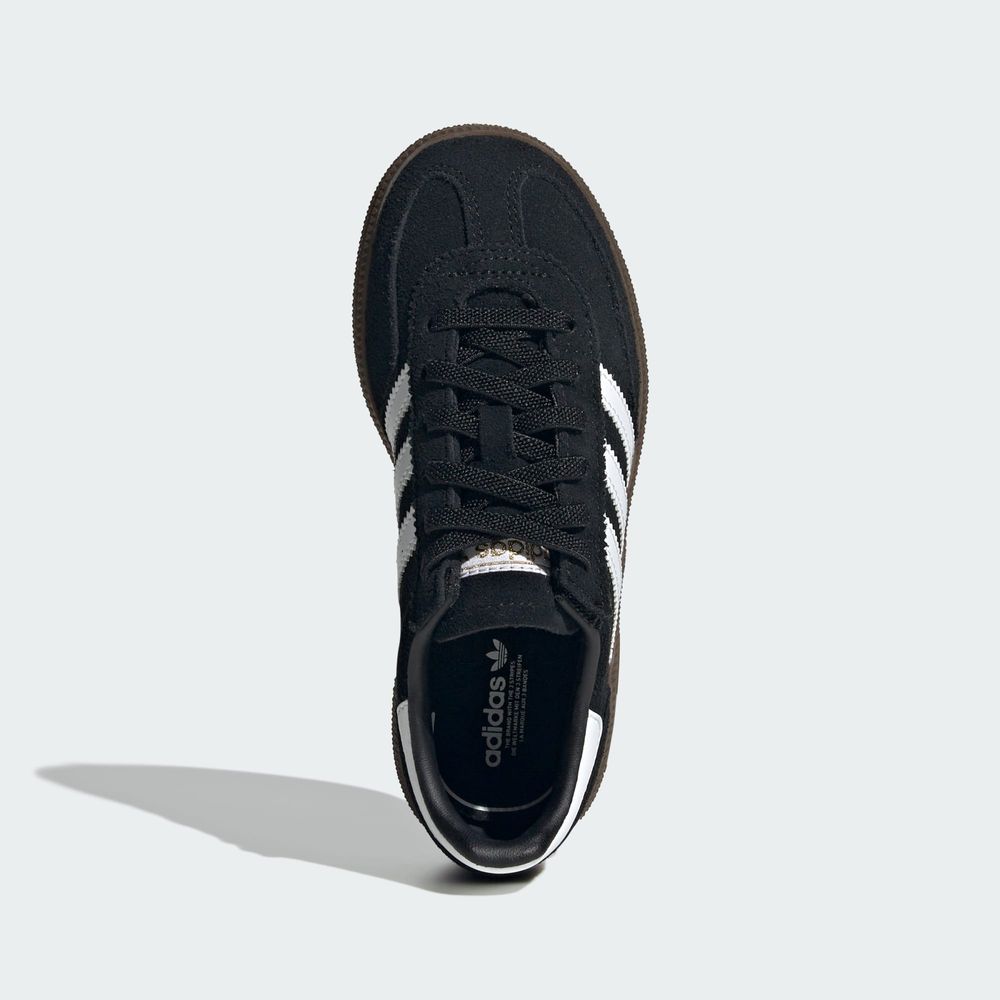 Adidas Originals Chaussure Lacets Élastiques Fermeture Confortable Handball Spezial Enfants - Core Black / Cloud White / Gum