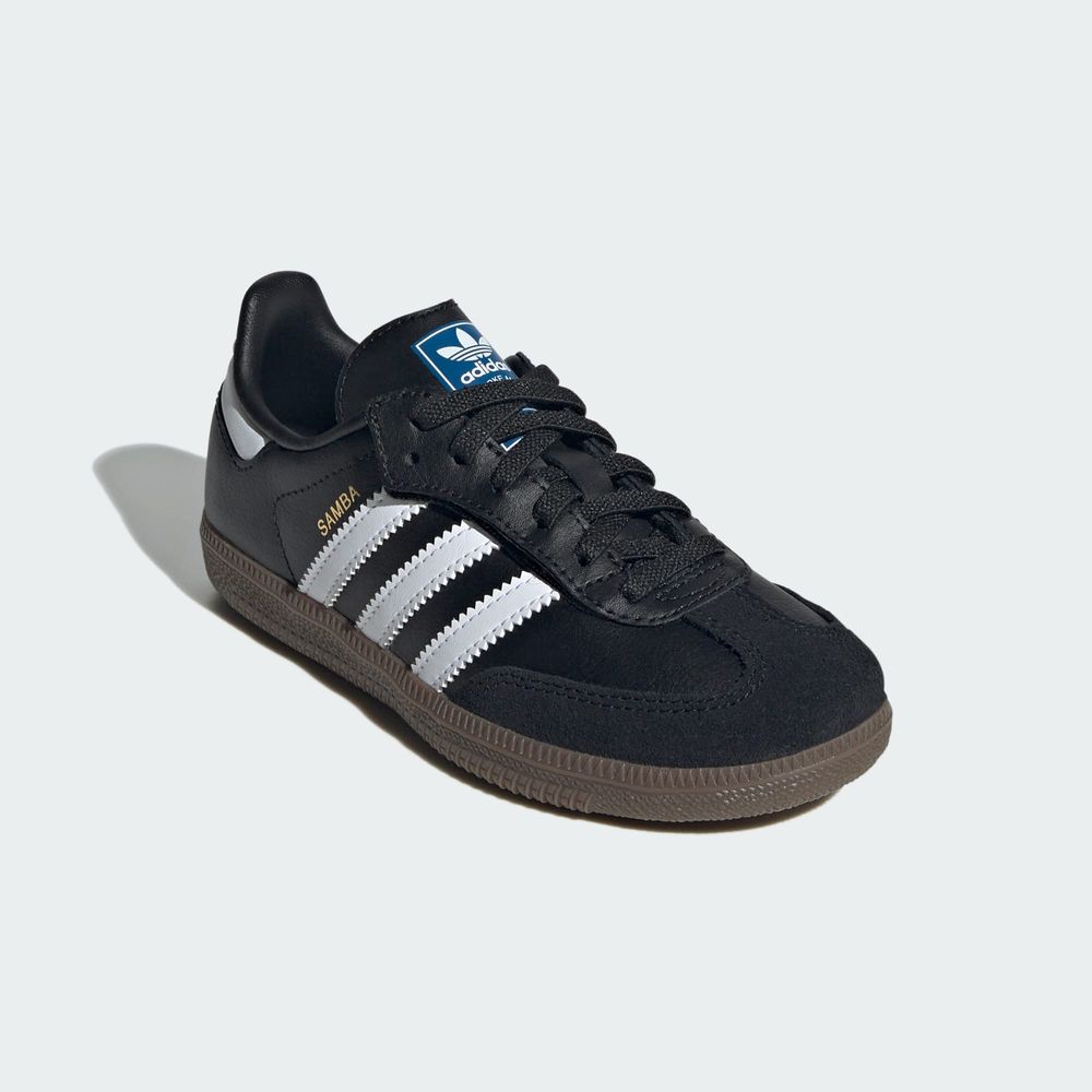 Adidas Originals Chaussure Lacets Élastiques Fermeture Confortable Samba OG Enfants - Core Black / Cloud White / Gum