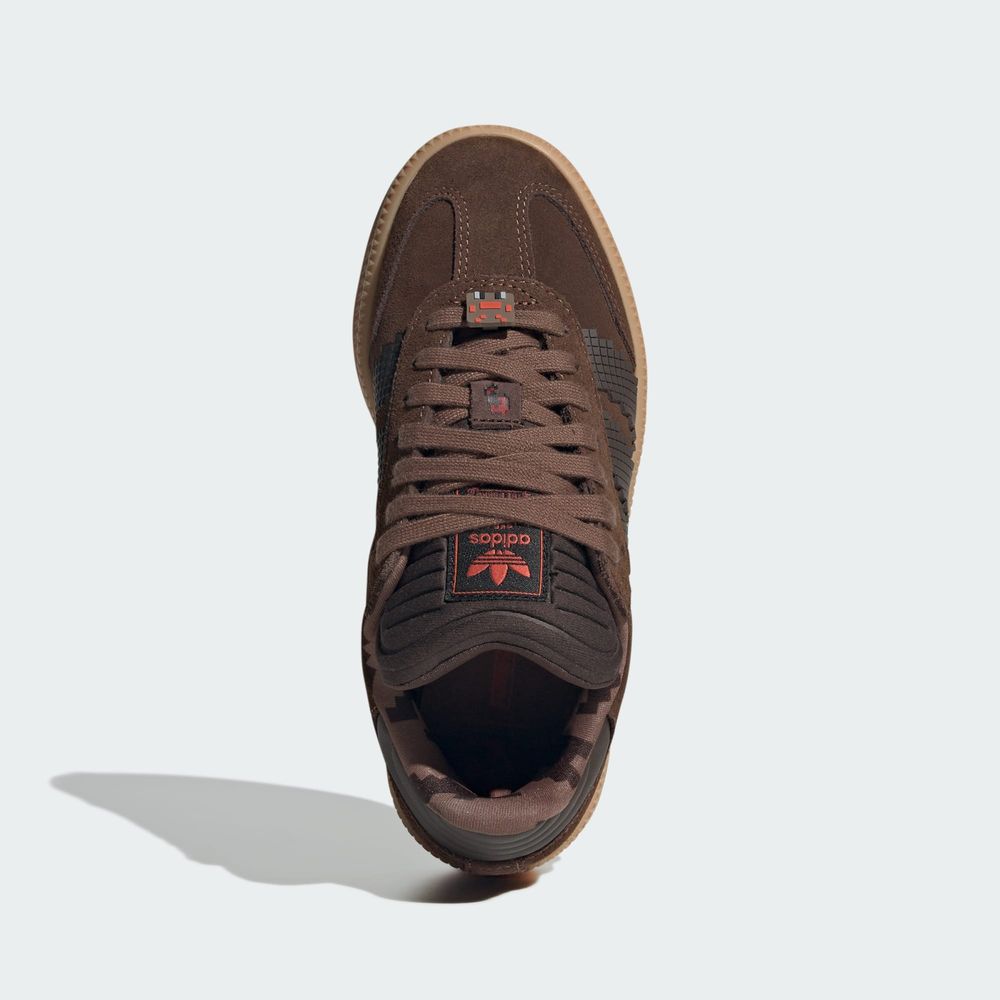 Adidas Originals Chaussure Samba XLG X Minecraft Enfants - Brown / Dark Brown / Trace Brown
