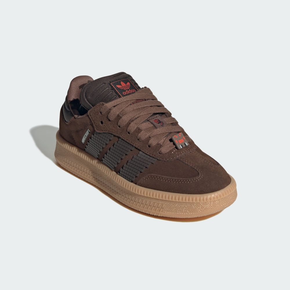 Adidas Originals Chaussure Samba XLG X Minecraft Enfants - Brown / Dark Brown / Trace Brown